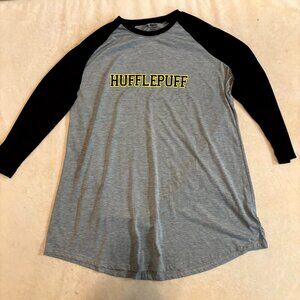 Harry Potter Hufflepuff Sleep Shirt – Women’s XXXL Raglan Nightgown
